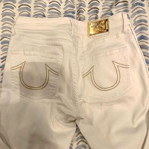 True Religion white jeans